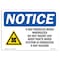 Signmission OSHA Notice, 5" Height, X-Ray Produce When Energized Sign With Symbol, 7" X 5", Landscape OS-NS-D-57-L-19080 - alternate 1